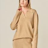 Collared Knit Sweater