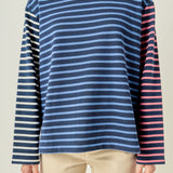 Mixed Stripe Long Sleeve Top