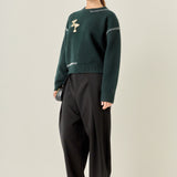 Beaded Martini Whipstitch Sweater