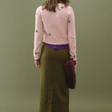 Beaded Floral Knit Cardigan
