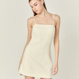 Back Bow Sleeveless Mini Dress