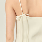 Back Bow Sleeveless Mini Dress