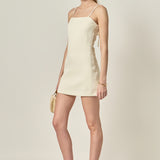 Back Bow Sleeveless Mini Dress