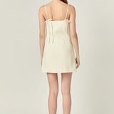 Back Bow Sleeveless Mini Dress