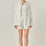 Embroidered Oversized Shirt