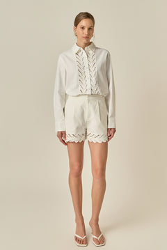 Embroidered Oversized Shirt