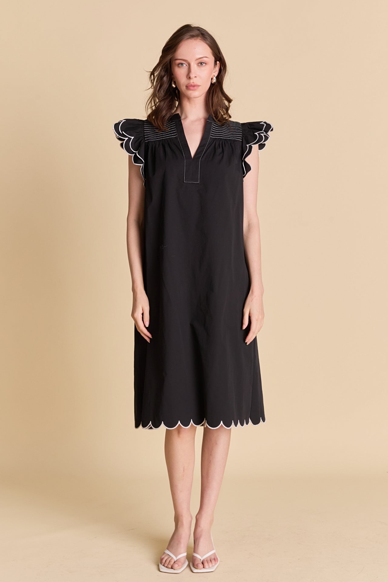 Women's Midi Dresses | Floral, Tiered, Puff Sleeve – English