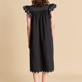 Scallop Midi Dress