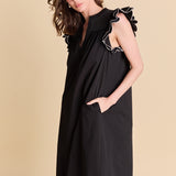 Scallop Midi Dress