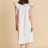 Scallop Midi Dress