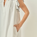 Scallop Midi Dress