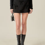 Bow Detailed Mini Skirt