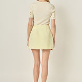 Bow Detailed Mini Skirt