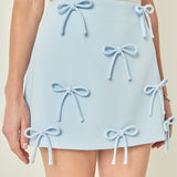 Bow Detailed Mini Skirt