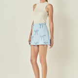Bow Detailed Mini Skirt