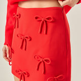 Bow Detailed Mini Skirt