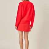 Bow Detailed Mini Skirt