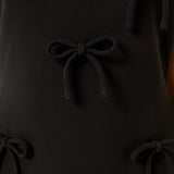 All-Over Bow Detail Sleeveless Midi Dress