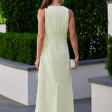 All-Over Bow Detail Sleeveless Midi Dress