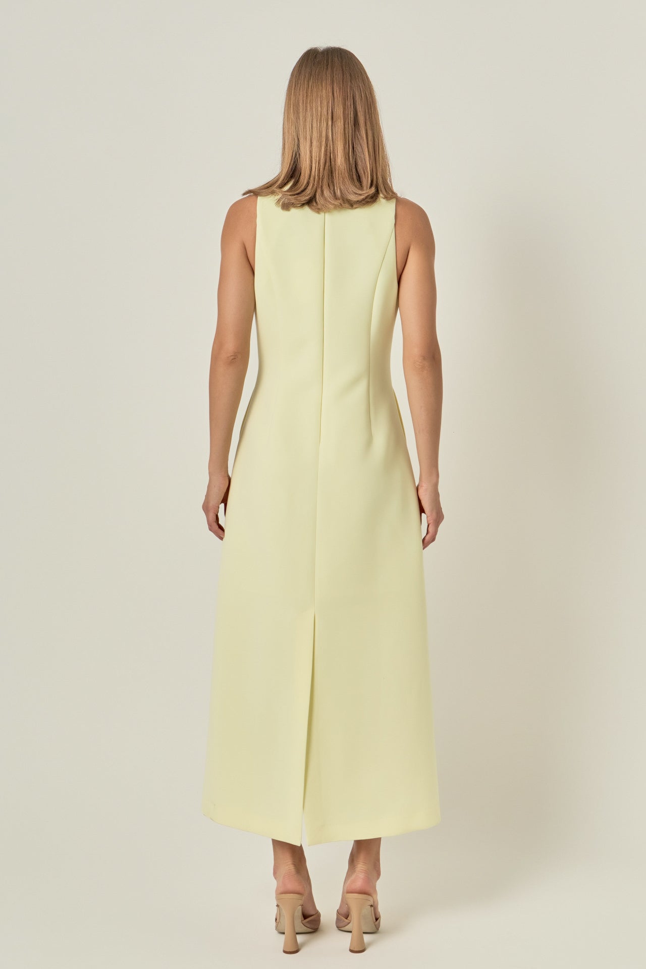 english factory sleeveless midi dress ENGLISH FACTORY Women's Bow Sleeveless Midi Dress, Pink, Medium, Cotton