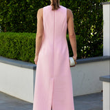 All-Over Bow Detail Sleeveless Midi Dress