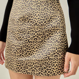 Leopard Mini Skirt