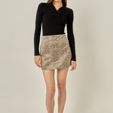 Leopard Mini Skirt