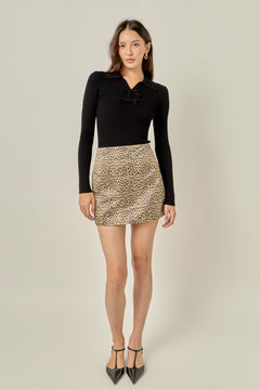 Leopard Mini Skirt