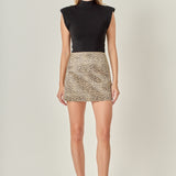 Leopard Mini Skirt