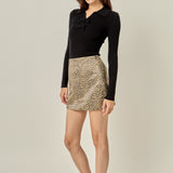Leopard Mini Skirt