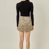 Leopard Mini Skirt