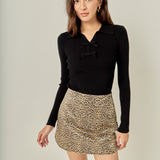 Leopard Mini Skirt