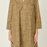 Leopard Collar Mini Dress