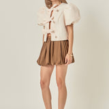 Coquette Bow Crop Top