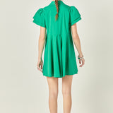 Peplum Shirt Mini Dress