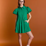 Peplum Shirt Mini Dress