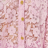 Willow Floral Guipure Lace Oversized Shirt