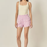 Willow Floral Guipure Lace Shorts