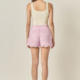 Willow Floral Guipure Lace Shorts