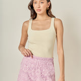 Willow Floral Guipure Lace Shorts