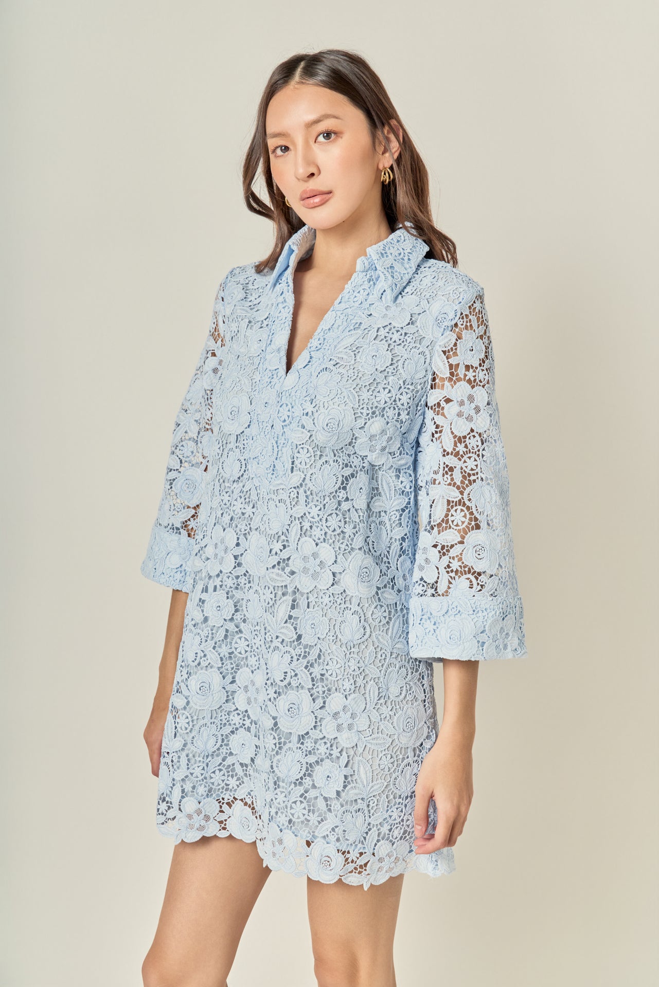 Iris Guipure Lace Mini Dress Iris Guipure Lace Mini Dress