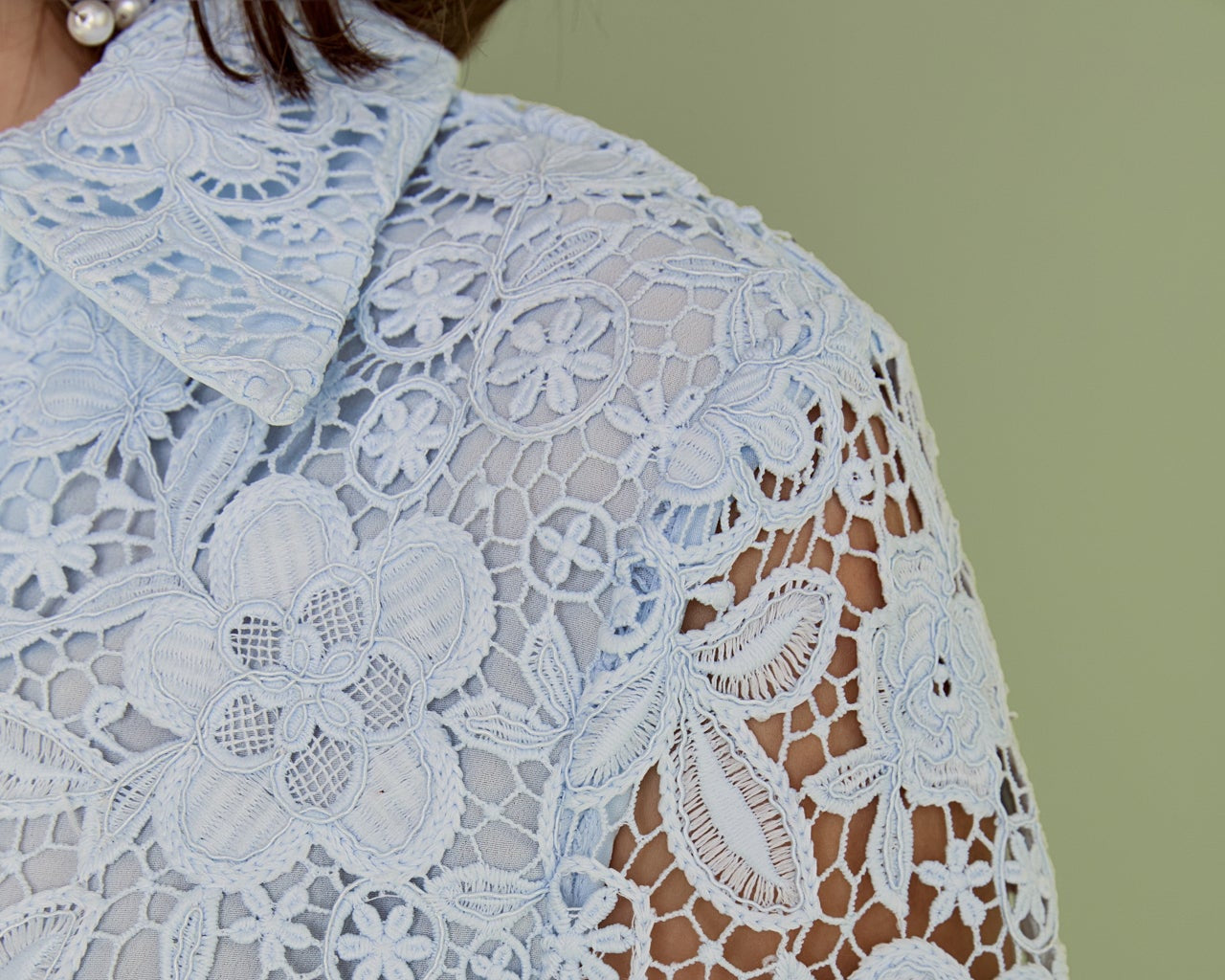 Iris Guipure Lace Mini Dress