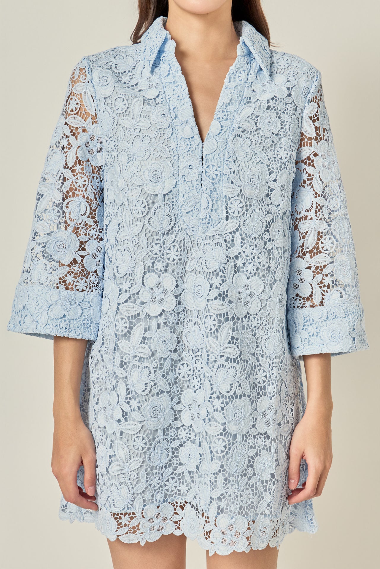Iris Guipure Lace Mini Dress Iris Guipure Lace Mini Dress
