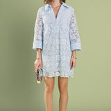 Iris Guipure Lace Mini Dress