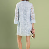Iris Guipure Lace Mini Dress