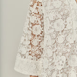 Guipure Lace Mini Dress