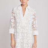 Guipure Lace Mini Dress