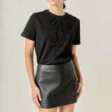Beaded Bow Tee