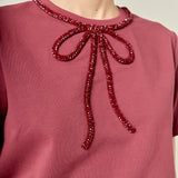Beaded Bow Tee