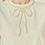 Beaded Bow Tee